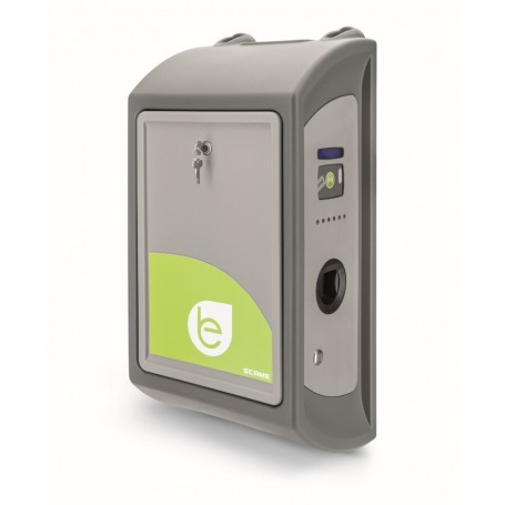 Wallbox Scame Dual 32A Tipo 2  Trifásico Sin Cable, con accesorio.  -  204.WD23B-T2T2