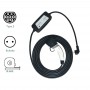 Cargador Portátil para coche eléctrico con conector Tipo 2 y Schuko.