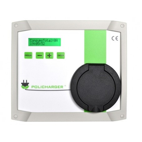 Cargador de Pared Policharger Tipo 2 32 A Trifásico