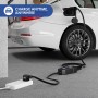 Cargador Portátil para coche eléctrico regulable con pantalla y con conector Tipo 2.