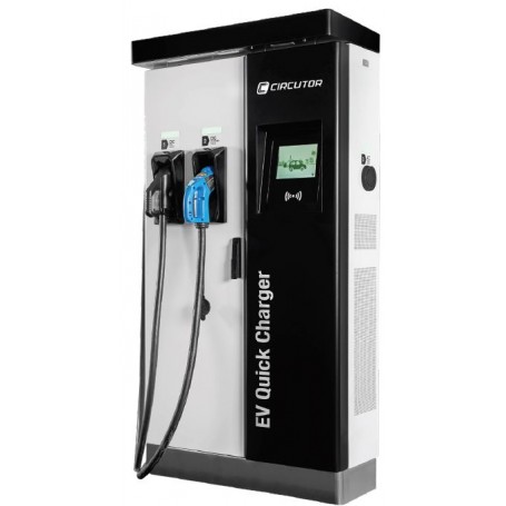 Poste de recarga RAPTION de Circutor con salidas tipo 2 mennekes, Combo CSS y CHAdeMO. - V17130 - V17131 y otros.