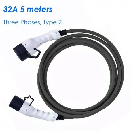 Cable Tipo 2 Mennekes EN OFERTA¡¡¡ de 32 A trifásico de 5 metros (IEC 62196)