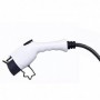 Cable para recarga de coche eléctrico Tipo 1 desde cargador Tipo 2 de 32A con 1 metro - Convertidor
