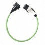 Adaptador para vehículo eléctrico con conector Tipo 2 de 32A. Podrás recargar con cable Tipo 1.