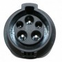 Adaptador para vehículo eléctrico con conector Tipo 2 de hasta 32A. Podrás recargar EVSE Tipo 1. SIN CABLE