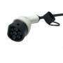 Cargador de Pared Wallbox Tipo 2 de 32A (7 KW) IEC62196-2 con 5 metros de cable de carga