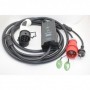 Cargador Portátil Tipo 2 de hasta 7.36 kW monofásico 240v. regulable (6 a 16A) con 2 tipos de conectores a red.